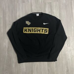 Nike Black and Gold Crewneck Sweater